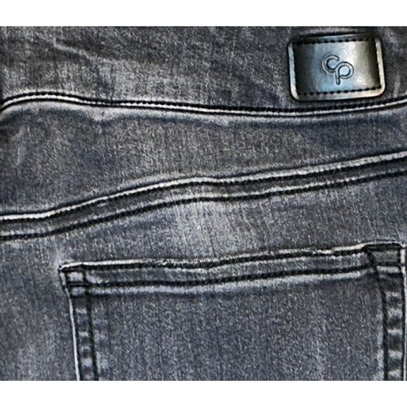 Celebrity Pink Distressed Mid-Rise Skinny Ankle Jeans in Coal Black Size 11/30 - Picture 9 of 9